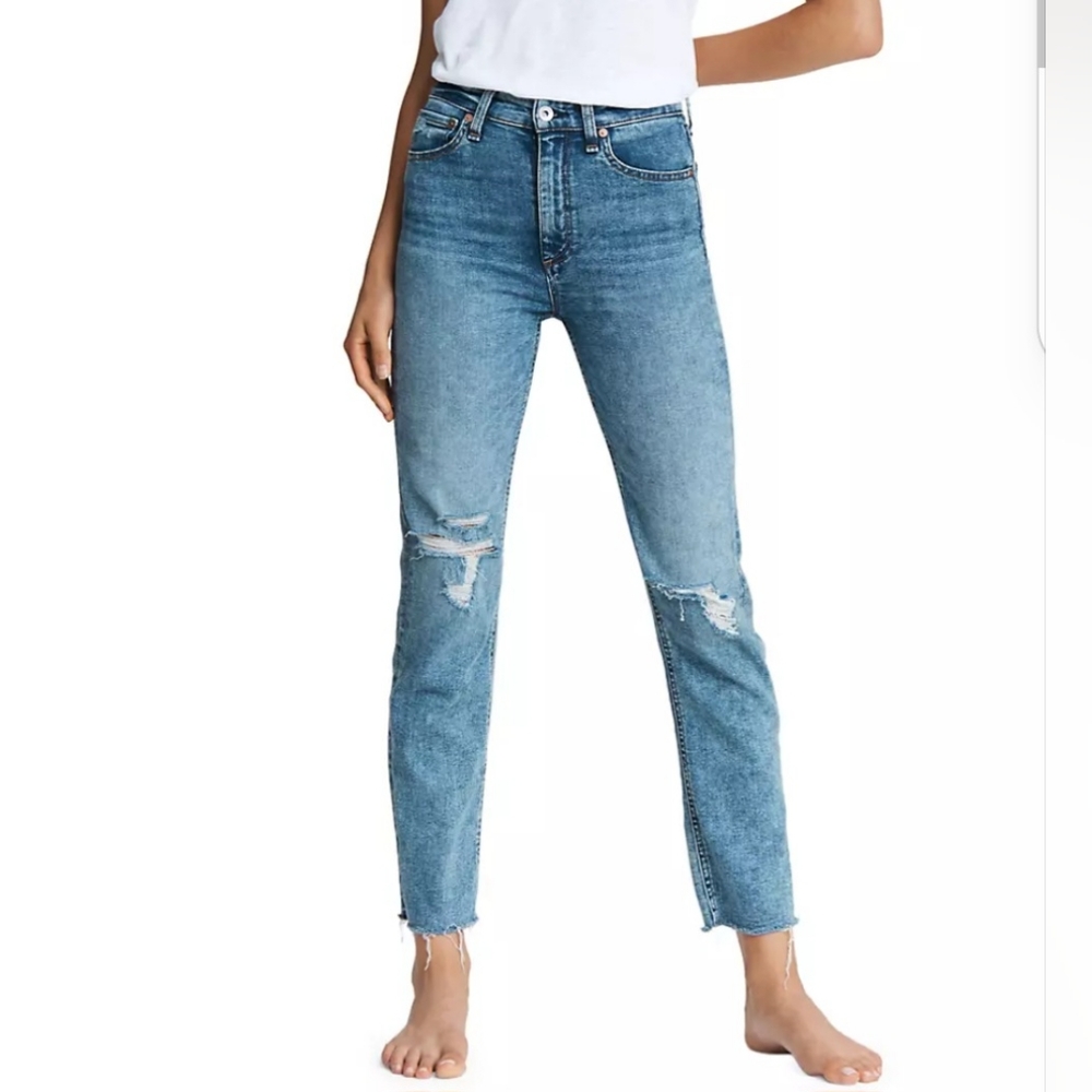 Rag & Bone Nina High Rise Ankle Cigarette Jeans‎ Size 23